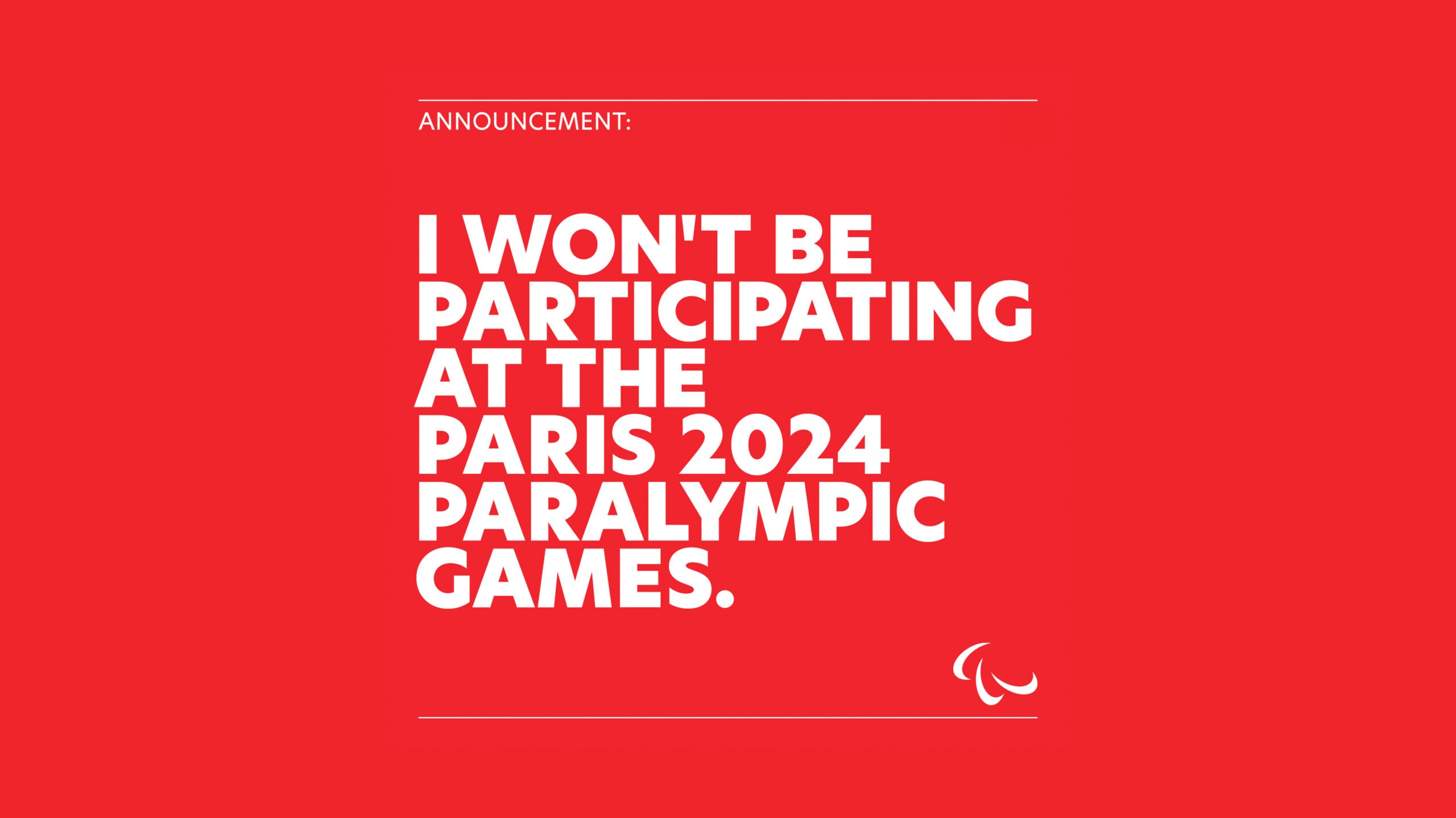 The Game Changing Announcement